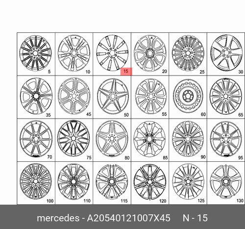 Mercedes benz loch rad 17 - mercedes-benz,